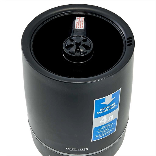 Увлажнитель воздуха Delta Lux, DE-3705, 4 л, 45 м2, 30 Вт, чер