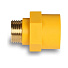 Переходник для газа, 1/2'', ВН/НР, желтый, диэлектрический, внутренняя/наружная, AquaLink - фото 2
