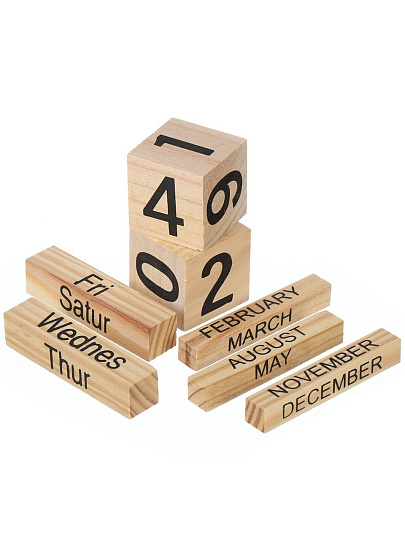 Часы настольные, 20х10х6.5 см, с календарем, Y4-6842