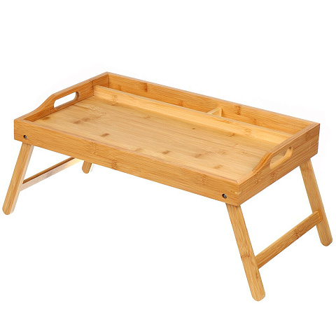 Столик для завтрака бамбук, 50х30х6 см, прямоугольный, ST24050B-2