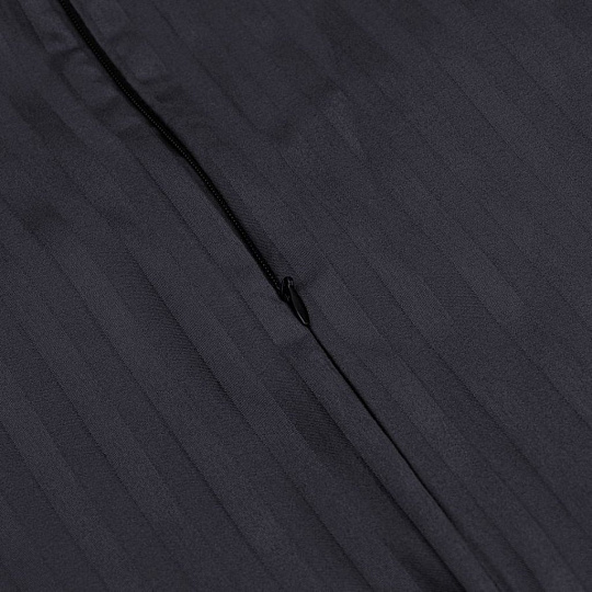 Пододеяльник евро, 200 х 220 см, 100% хлопок, страйп-сатин, графит, Monocolor, рис.4185а-1