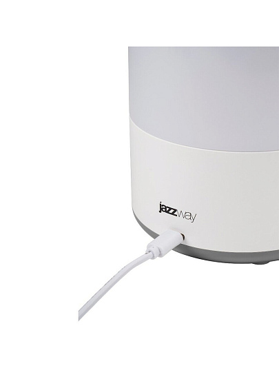 Фонарь-светильник встроенный аккумулятор, JazzWay, Accu5-L44-wh, зарядка от USB, ABS-пластик, IP20, 11.8х12.8х22.5 см, 5055674