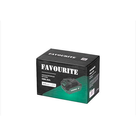 Батарея аккумуляторная 4000 мА·ч, Li-Ion, 21 В, Favourite, OBS 21/4, 150000214