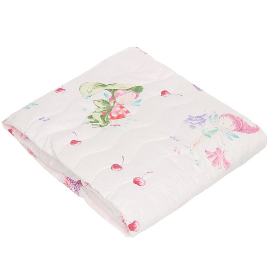 Покрывало детское 90х140 см, бязь, 100% хлопок, Непоседа, Маленькие феи, 512406/400299