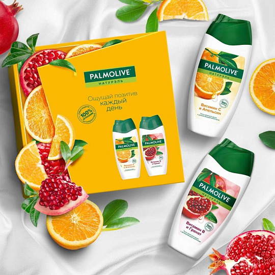 Набор "Palmolive" гель-крем д/душа Витамин В и Гранат 250мл+гель д/душа Витамин С и Апельсин 250мл