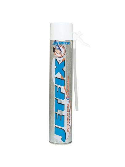 Пена монтажная Jetfix, бытовая, 45 л, 750 мл, всесезонная, 10031