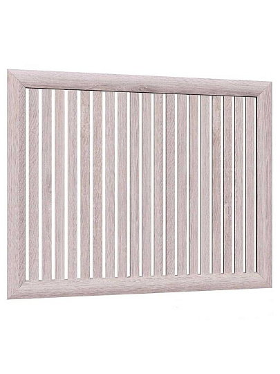 Экран для радиатора, МДФ, 900х600 мм, ясень светлый, реечный, Стильный Дом