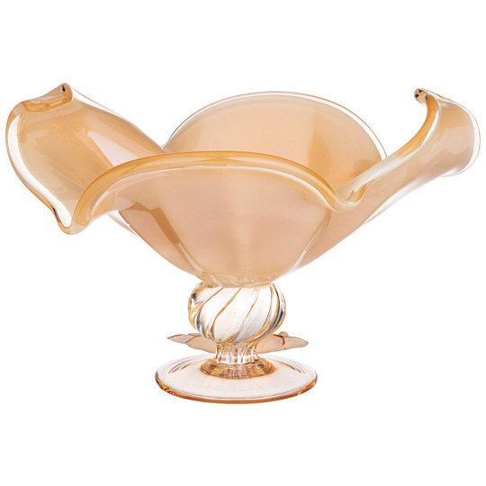 Блюдо на ножке white cristal "honey persia" 30х24см высота 21см, 647-752