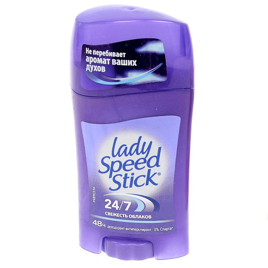 Дезодорант Lady Speed Stick, Свежесть облаков, для женщин, стик, 45 г