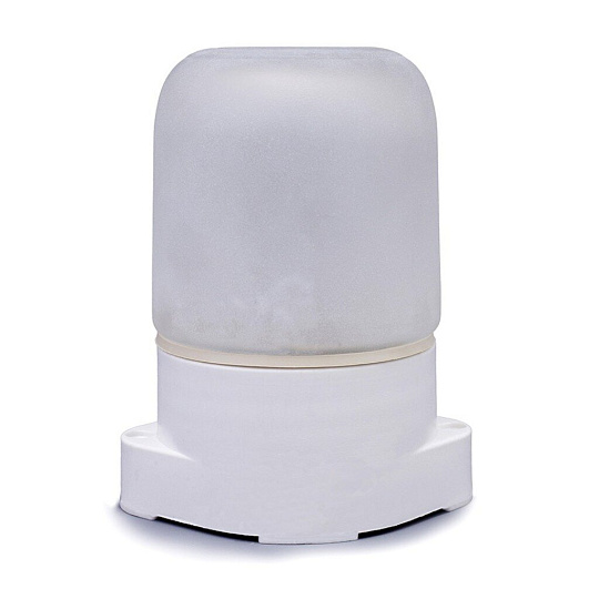 Светильник для бани, General Lighting Systems, GCF-SNP-60-E27-IP65-W,4377, 60 Вт, E27, на 1 лампочку, IP65, НПБ-400, КСС-002, 230В, пластик, белый, 437783