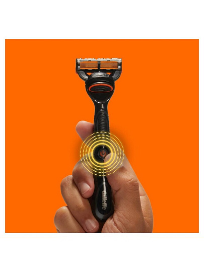 Станок для бритья Gillette, Fusion Power Red, для мужчин, 1 сменная кассета