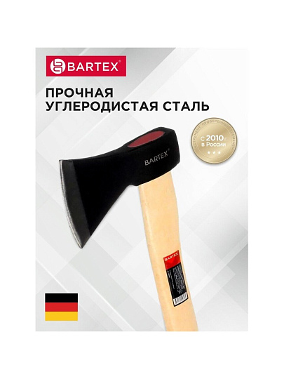 Топор Bartex, рукоятка дерево, 0.8 кг, 385 мм, B0346