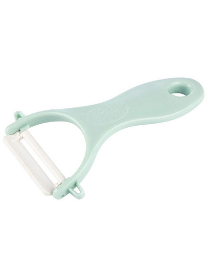 Овощечистка керамика, 13.8 см, рукоятка пластик, Mallony, Mentolo, 103620