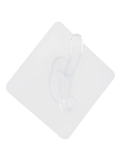 Набор крючков самоклеющийся, 3 крючка, 3 шт, 7х7 см, ПВХ, акрил, 104941