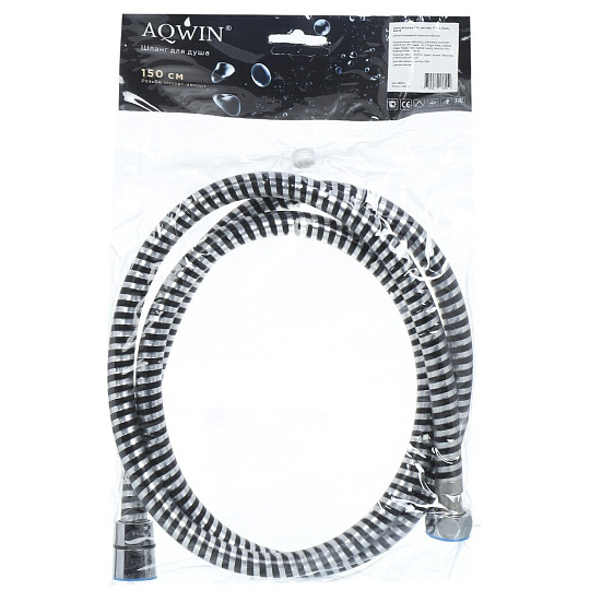 Шланг для душа, ПВХ, ИМП-ИМП, 150 см, Aqwin, A55-15