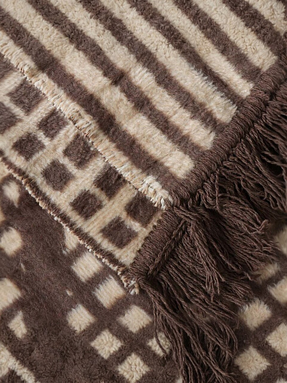 Плед евро, 200х220 см, 60% хлопок, 40% акрил, Karteks, Soft Komfort PS1429A, корица, 104/200.1429A