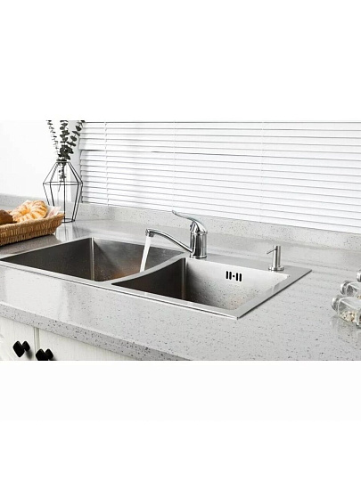 Смеситель для раковины, Frud, короткий излив, с картриджем, R45055-2