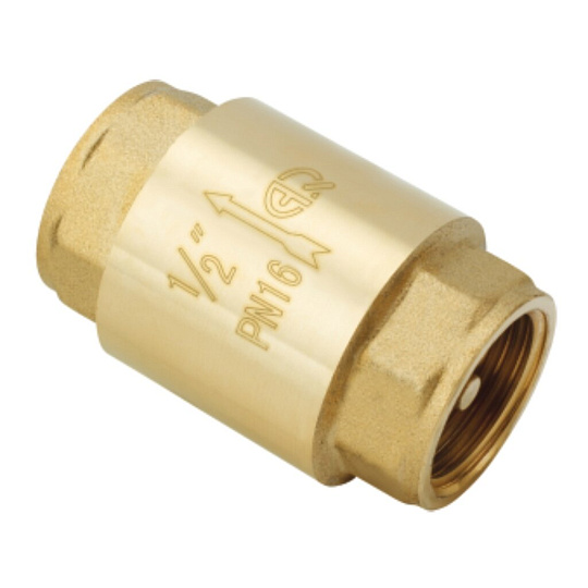 Клапан обратный с латунным сердечником г-г 1 1/4 AquaLink 03957