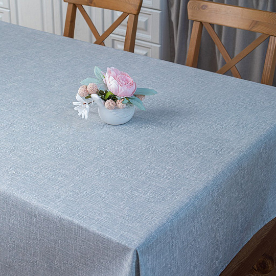 Клеенка 1.4х20 м, хлопок, с акриловым покрытием, Naturel Grey, 3252
