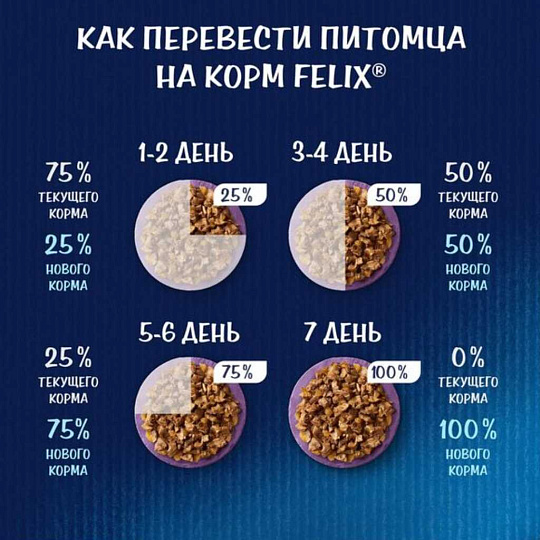 Корм для животных Феликс, Аппетитные кусочки, 75 г, для взрослых кошек, кусочки в желе, кролик, пауч, 12512765