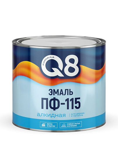 Эмаль Formula Q8, ПФ-115, алкидная, глянцевая, изумруд, 1.8 кг