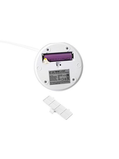Светильник настольный 6 Вт, аккум, абажур белый, Ultraflash, UF-818 C01, 15162, 6000К, 3 уровня яркости