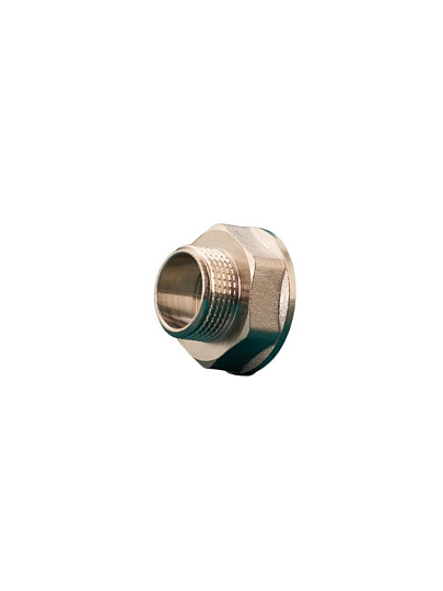 Переходник 3/4"х1/2", DN 20х15, г-ш, никель, внутренняя/наружная, РМС