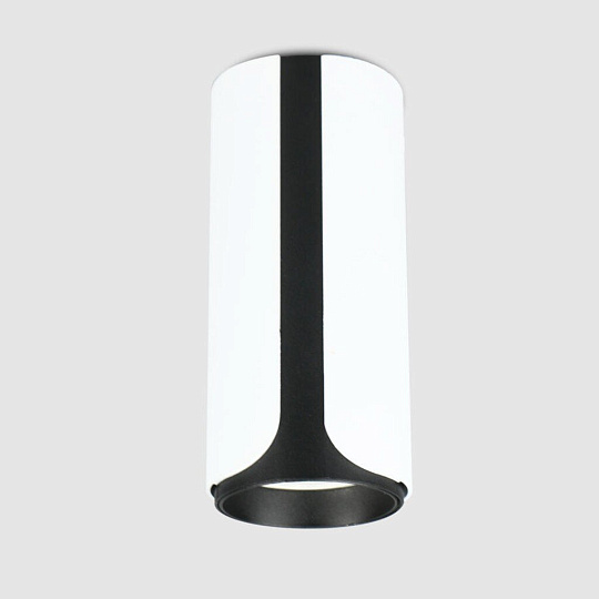 Светильник накладной General Lighting Systems, Монохром, 50 Вт, GU10, на 1 лампочку, IP20, d5.8х6х13 см, Спот, белый-черный, 661707