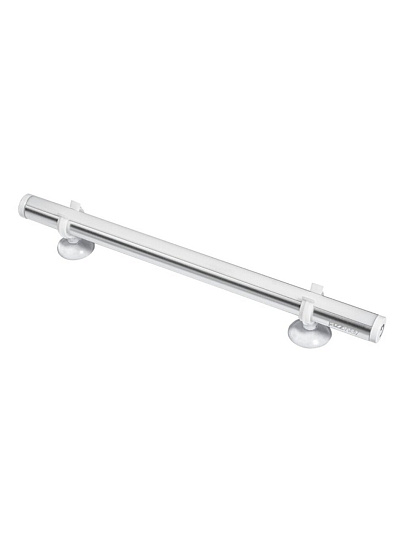 Светильник светодиодный светодиодный, JazzWay, TS6-L2W-sr, 2 Вт, 3000 К, 110 Лм, IP44, 30.4х2х2 см, с диммером, 3хAAА, для подсветки зеркал, кухонных поверхностей, шкафов, серебристый, 5031722