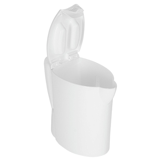 Чайник электрический Gelberk, GL-464, белый, 0.5 л, 500 Вт, открытый нагревательный элемент, пластик