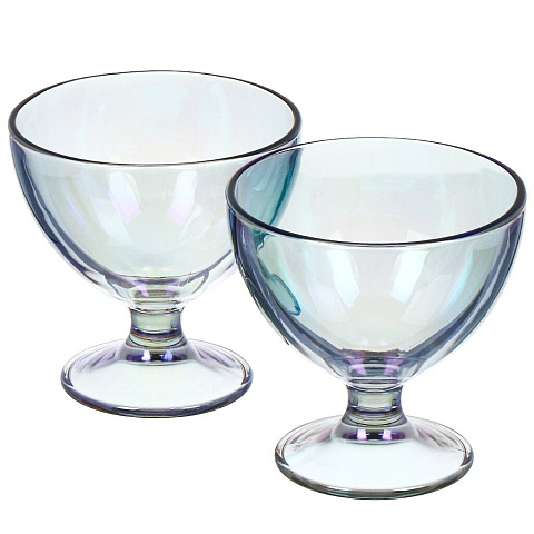 Креманка стекло, 2 шт, 10.4 см, 295 г, Glasstar, Васильковый, RNVS_1571(2)_1