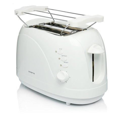 Тостер Polaris, PET 0702L, 750 Вт, механический, 6 степеней прожарки, белый