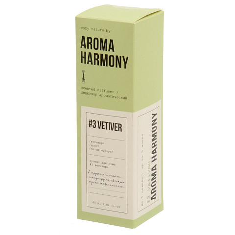 Аромадиффузор Harmony, 60 мл,№3 Vetiver,ZL0019