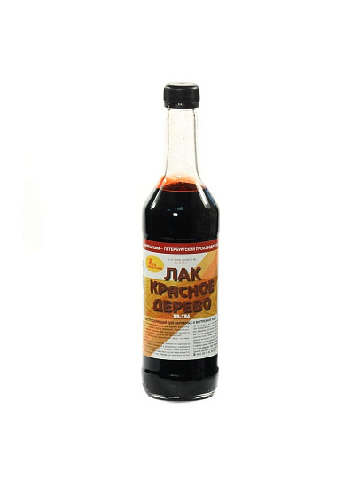 Лак НовБытХим, ХВ-784, полуглянцевый, перхлорвиниловый, красное дерево, для внутренних и наружных работ, 0.5 л