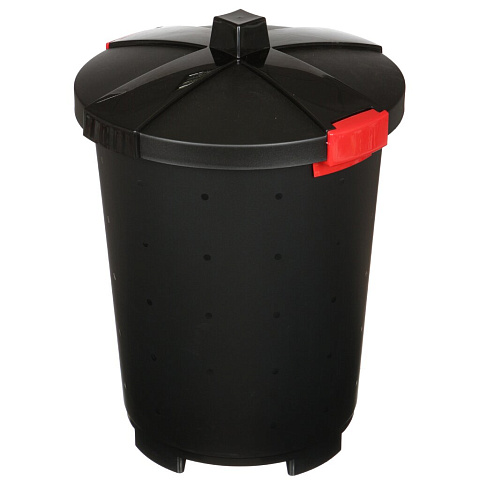 Бак для мусора пластик, 45 л, с крышкой, 41.8х41.8х49 см, Бытпласт, Хозяйственный, 4312536