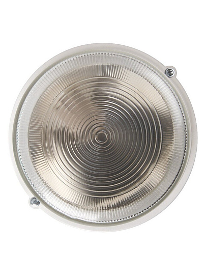 Светильник General Lighting Systems, НПП 03-100-005.03, 100 Вт, E27, на 1 лампочку, IP54, 21.2х21.2х10.4 см, без решетки, белый, 437847