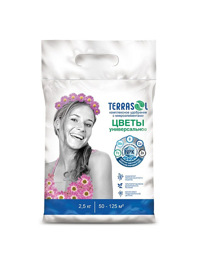 Удобрение Цветы, 2.5 кг, Террасол