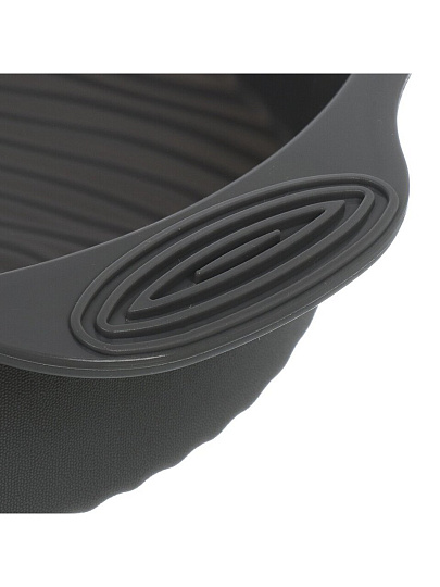 Форма для запекания силикон, 28.5х24х6 см, 3.4 л, круглая, Daniks, Графит, B030106