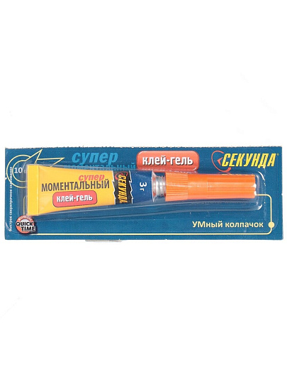 Клей-гель Секунда, универсальный, однокомпонентный, 3 г, 403-176
