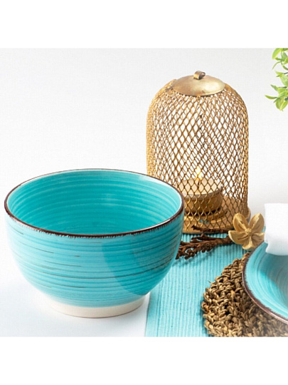 Салатник керамика, круглый, 14х8 см, Laguna, Domenik, DM6003-1