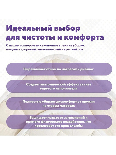 Наматрасник 140х200 см, трикотаж, микрофибра, пенополиуретан, ИвШвейСтандарт, ТПУ-140по, ИвШвейСтандарт ТПУ
