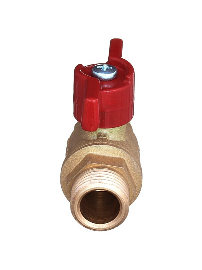 Кран для воды, 3/4", ш-ш, ручка-бабочка, БАЗ