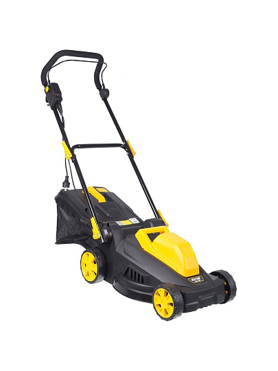 Газонокосилка электрическая, Huter, ELM-1400Т, 38 см, 35 л, 25-55 мм, 1400 Вт, 3200 об/мин, 70/4/6