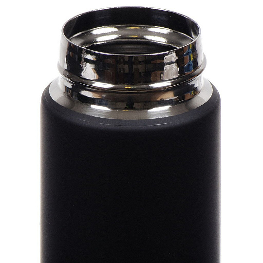 Термобутылка нержавеющая сталь, 350 мл, Barouge, колба нержавеющая сталь, черная, BT-134