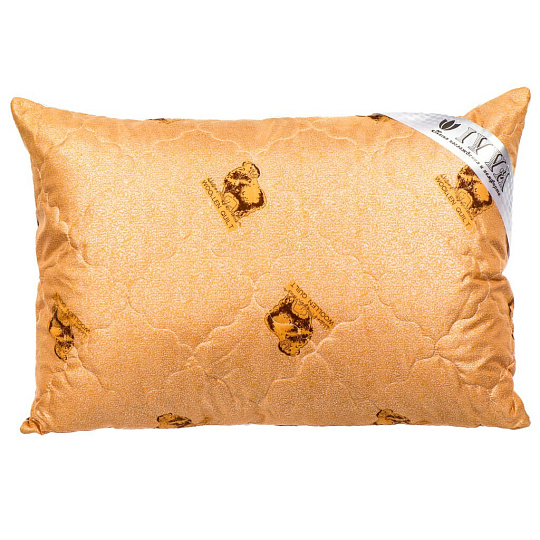 Подушка 50 х 70 см, Овечья шерсть, чехол 100% полиэстер, кант, средняя, IVVA, сПШТсп-57