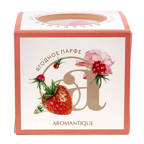 Свеча ароматизированная, 5.5х6 см, в стакане, Aromantique, Ягодное парфе, 60 гр, АМ40602