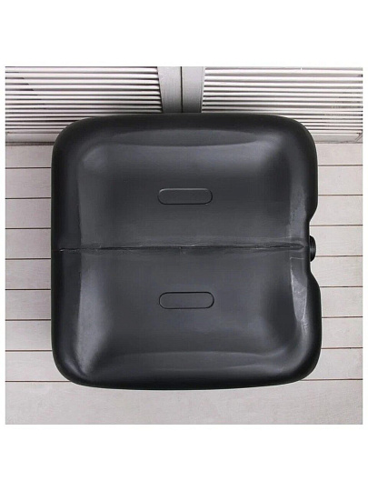 Бак пластик, для душа, 100 л, квадратный, черный, М3271, Альтернатива