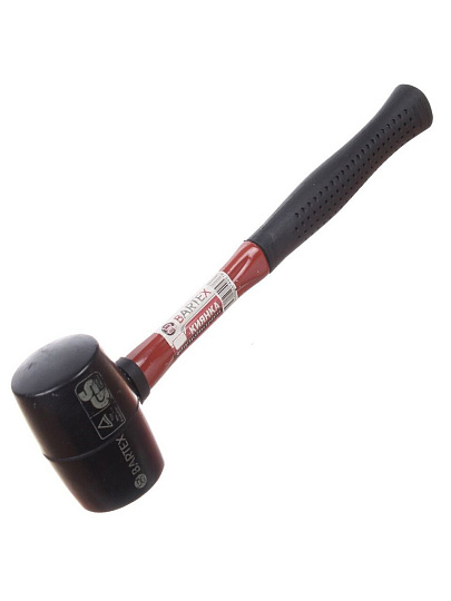 Киянка 450 г, резина, рукоятка фибергласовая, Bartex, B0202N/450