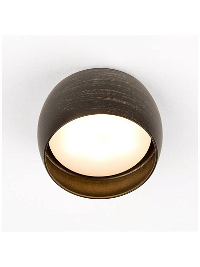 Светильник накладной General Lighting Systems, Чаша, 50 Вт, GX53, на 1 лампочку, IP20, 9х9х5 см, Спот, черненое золото, 661337