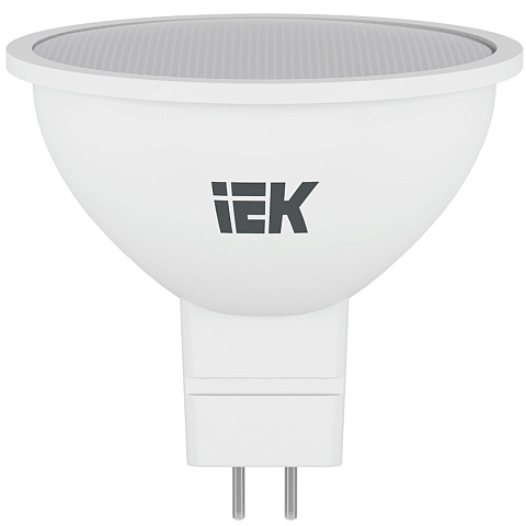 Лампа светодиодная GU5.3, 7 Вт, 60 Вт, 230 В, софит, 3000 К, свет теплый белый, IEK, MR16, LED